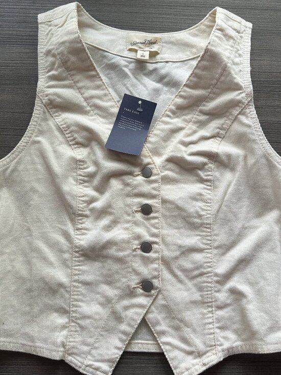 Universal Thread Tops - Universal Thread Fine Corduroy vest women Small